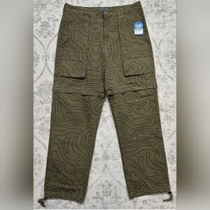 Sz 30 MARKET Studios Topo Moraine Pants Cotton Zip Shorts RIPSTOP NWT